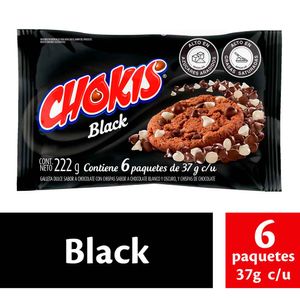 Galletas Chokis black x6 paquetes x37g c-u