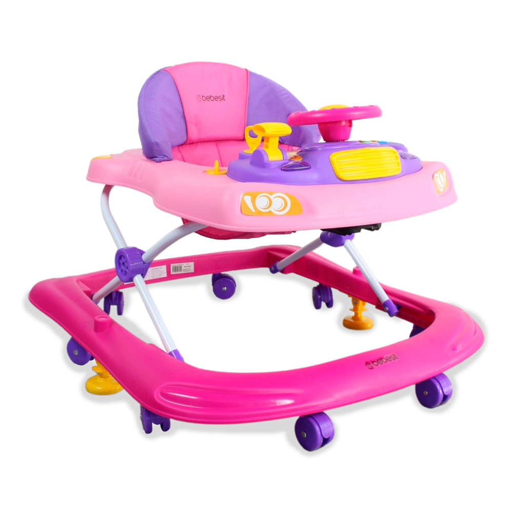 Caminador para bebé color rosado Ref AJ135