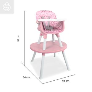 Silla Comedor Baby desk 3 en 1 Bebesit Rosado