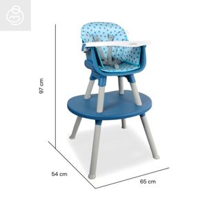 Silla Comedor Baby desk 3 en 1 Bebesit Azul