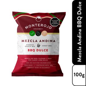 Mezcla Monterojo andina bbq dulce x100g