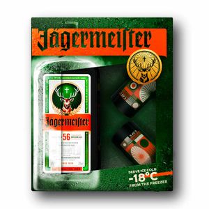Licor Jagermeister x700ml + 2 copas limited edition