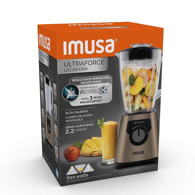 Licuadora Imusa LM329A56 ultraforce 5 velocidades Tabaco Tiendas