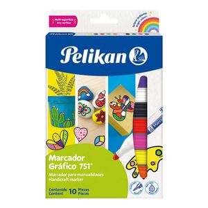 Marcador gráfico 751 colores surtidos x10und Pelikan