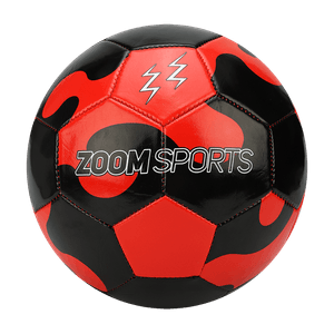 Balón de Fútbol Zoom No. 5 Negro- Rojo D3