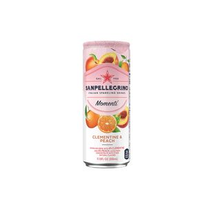 Bebida carbonatada San Pellegrino clementina & durazno lata x330ml