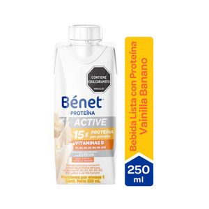 Bebida Benet Active vainilla banano x250ml