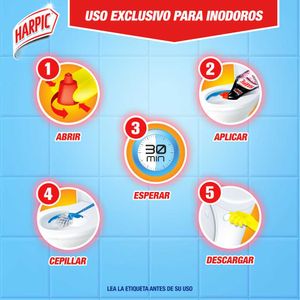 Desinfectante Líquido Harpic para Inodoros Lavanda x750ml