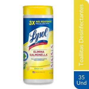 Toallitas Desinfectantes Lysol Citrus x35und