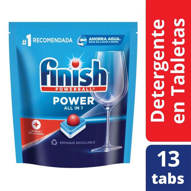 Detergente Lavavajillas Finish tabletas x13und - Tiendas Jumbo