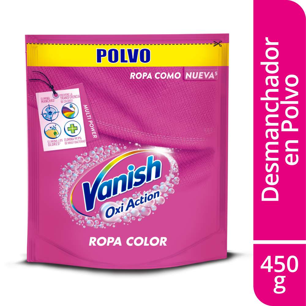 VANISH QUITAMANCHAS POLVO OXI DOYPX450G ROSA 7702626214825