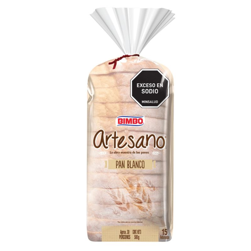 Pan Artesano Blanco Bimbo 500g -  - Tiendas Jumbo