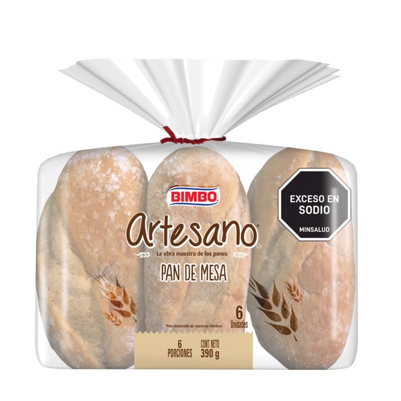 Pan Artesano Blanco Bimbo 500g -  - Tiendas Jumbo