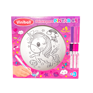 Pelota Para Pintar Viniball Unicornio Mariposa