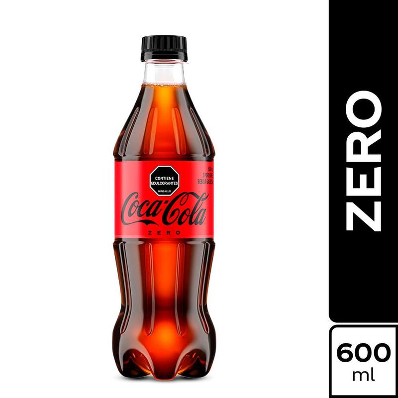 Gaseosa Coca Cola Zero pet x600ml - Tiendas Jumbo