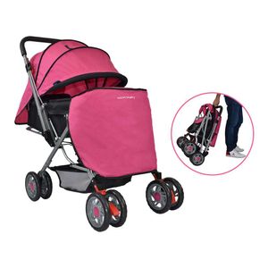 Coche Cuna Bebé Reversible Dallas Rosa Happy Baby