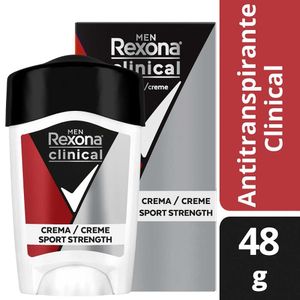 Desodorante Rexona en Crema Hombre Clinical Sport Strength x48g