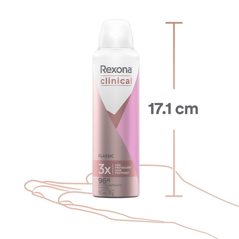 Comprar Desodorante Rexona Clinical Dama Expert Classic Aerosol - 150ml