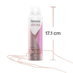 Desodorante Rexona Aerosol Mujer Clinical Classic x3und x273g