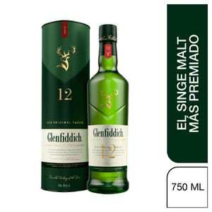 Whisky Glenfiddich 12 años Single Malt x750ml