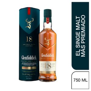 Whisky Glenfiddich 18 años Single Malt x750ml