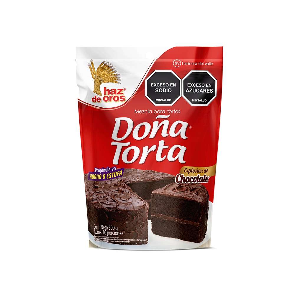 Mezcla Tortas Chocolate Doña Torta Haz De Oros 500g Jumbo 