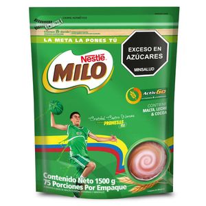 Alimento Milo en polvo bolsa x1500g
