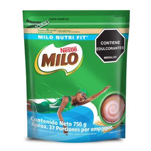 Alimento Milo en polvo bajo en azúcar bolsa x750g