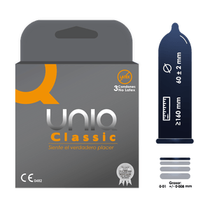 Condones uniq classic no latex x3und