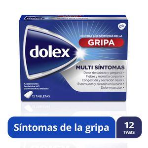 Tabletas Dolex gripa alivia los multiYESntomas de la Gripa x12 tabs