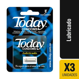 Condones Today lubricado x3Und