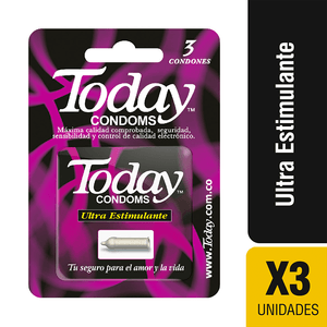 Condones Today Ultra Estimulante x3und