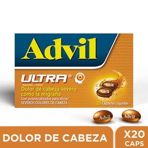 Capsulas Advil Max alivio del dolor severo y prolongado x20 caps