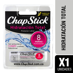Protector Labial Chapstick hidratación total con antioxidante CoQ10 x1und