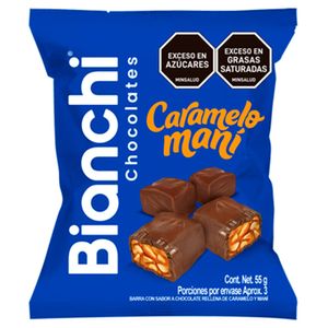 Chocolate Bianchi caramelo maní x55g