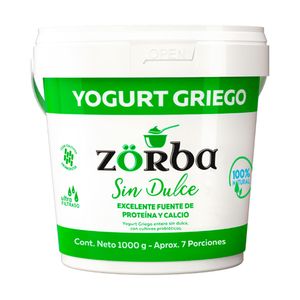 Yogurt Zorba griego natural sin dulce x1000g