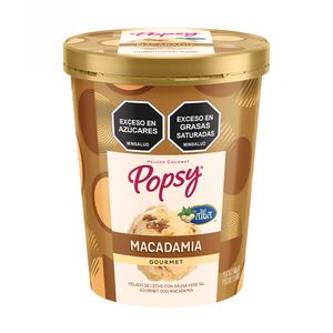 Helado Popsy Macadamia Litro x600g