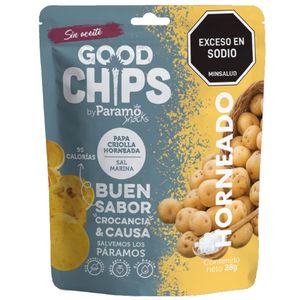 Pasabocas Good Chips papa criolla sin aceite x28g