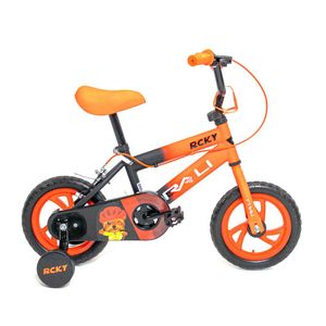 Bicicleta Niño Rcky 12" Negro/Naranja Rali