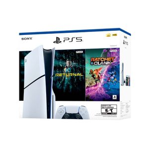 Consola PlayStation 5 Slim Estándar + Juego Returnal + Juego Ratchet + Control