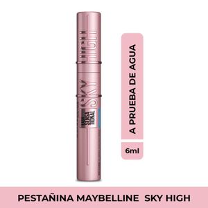 Pestañina Maybelline Lash Sensational sky high a prueba agua negro x6ml