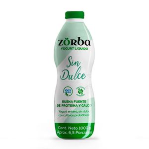 Yogurt Zorba Liquido Entero Sin Dulce x1000g