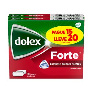 Analgésico Dolex Forte pague 15 und lleve 20 und
