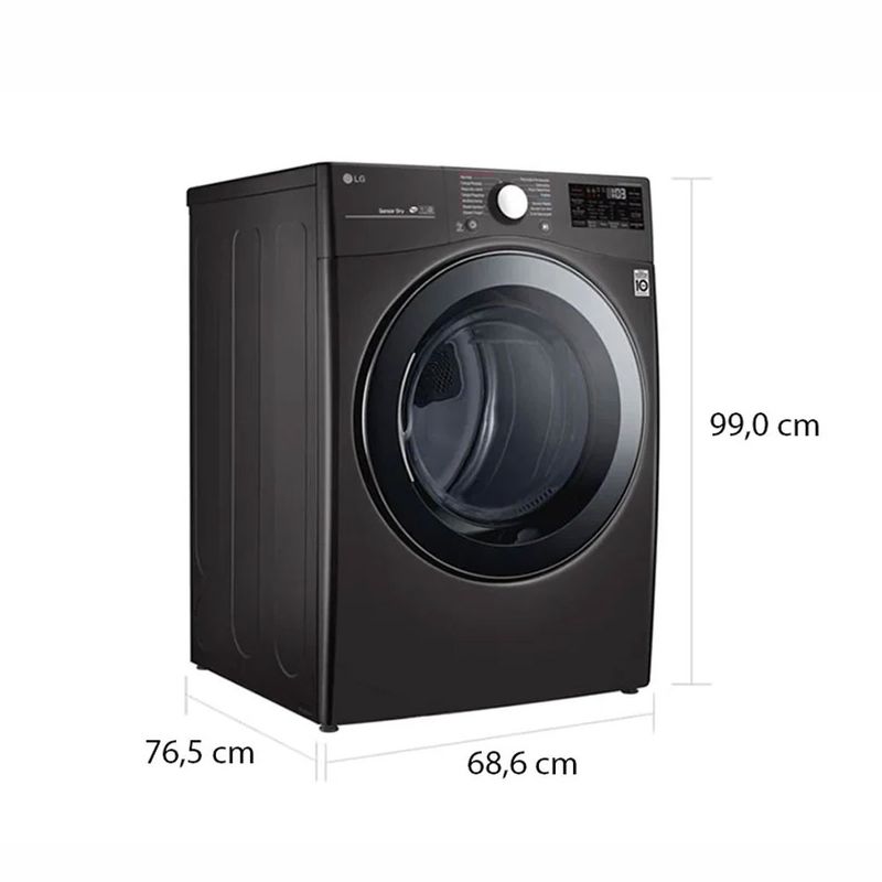 Secadora carga frontal LG turbo steam 22kg Tiendas Jumbo