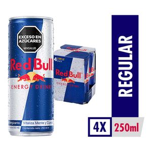 Bebida energizante Red Bull 4 Pack x250ml c-u