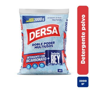 Detergente Dersa polvo bicarbonato + jabón Rey x 2000g