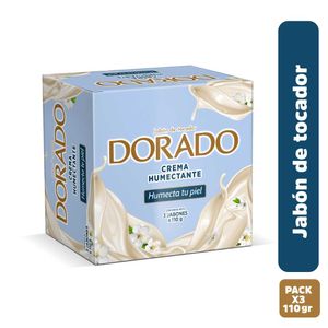 Jabón Dorado tocador crema humectante x3undx110g