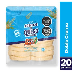 Arepas Don Maíz queso doble crema x20und x500g