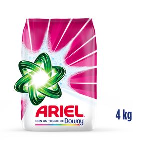 Detergente en Polvo para Lavar La Ropa Ariel con Toque de Downy x4kg