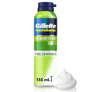 Espuma de afeitar Gillette Prestobarba Sensitive para piel sensible x155ml